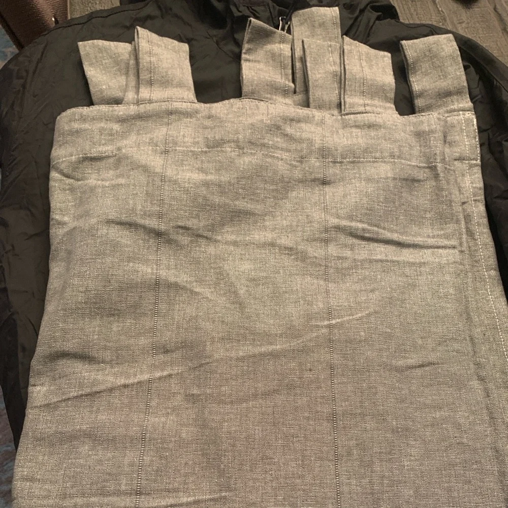 Gray Curtain Panel size 100”X 53”